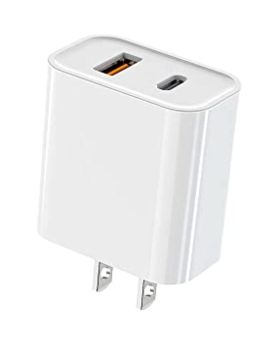 20W USB C Charger PD Block Dual Port Power Delivery Plug